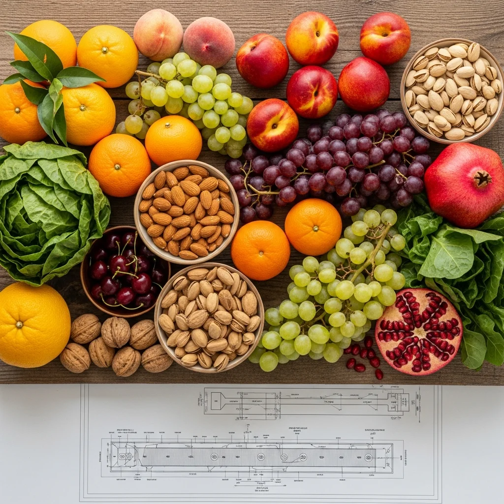 Central Valley seasonal produce display showing harvest calendar crops for cold storage planning